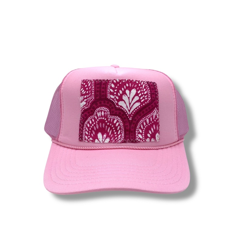 Kilim Trucker Hat – Baby Pink 12