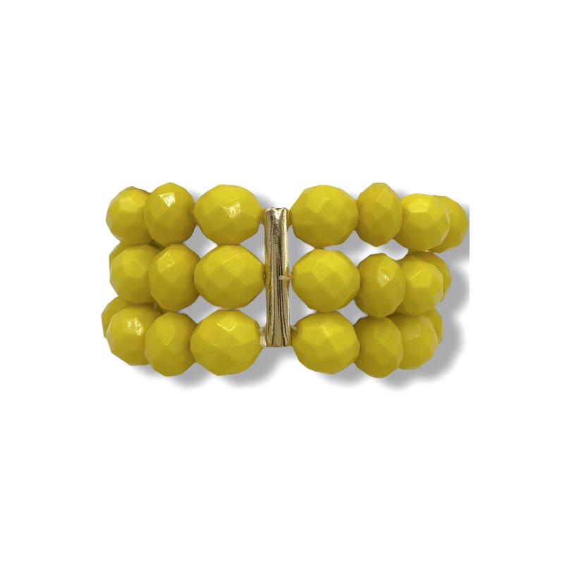 Perfect Match Yellow Beaded Bracelet Set