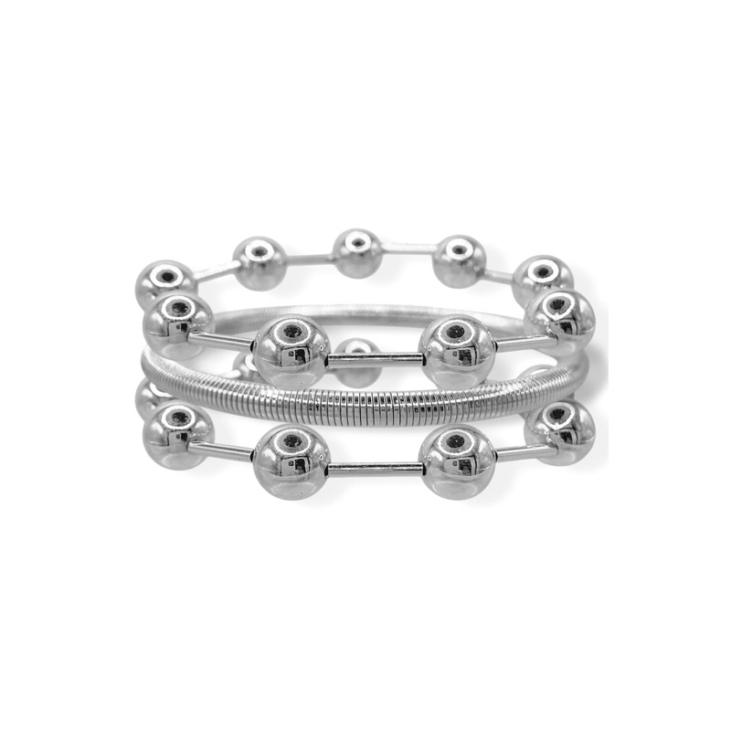 Sweet Touch Rhodium Bracelet Set