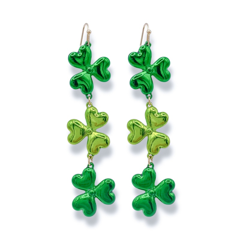 Third Times A Charm Clover Drop Earrings – FINAL SALE