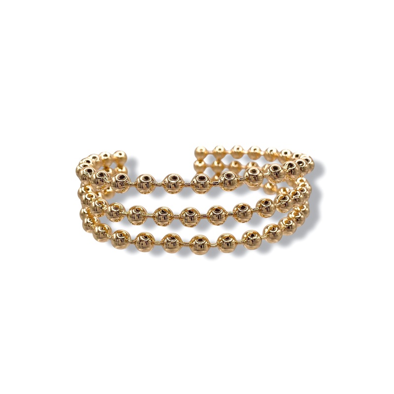 Bonnie Gold Ball Cuff Bracelet – FINAL SALE
