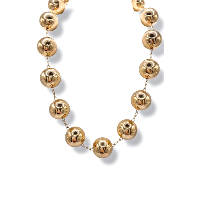 Connected To You Gold Beaded Statement Necklace *Final Sale*