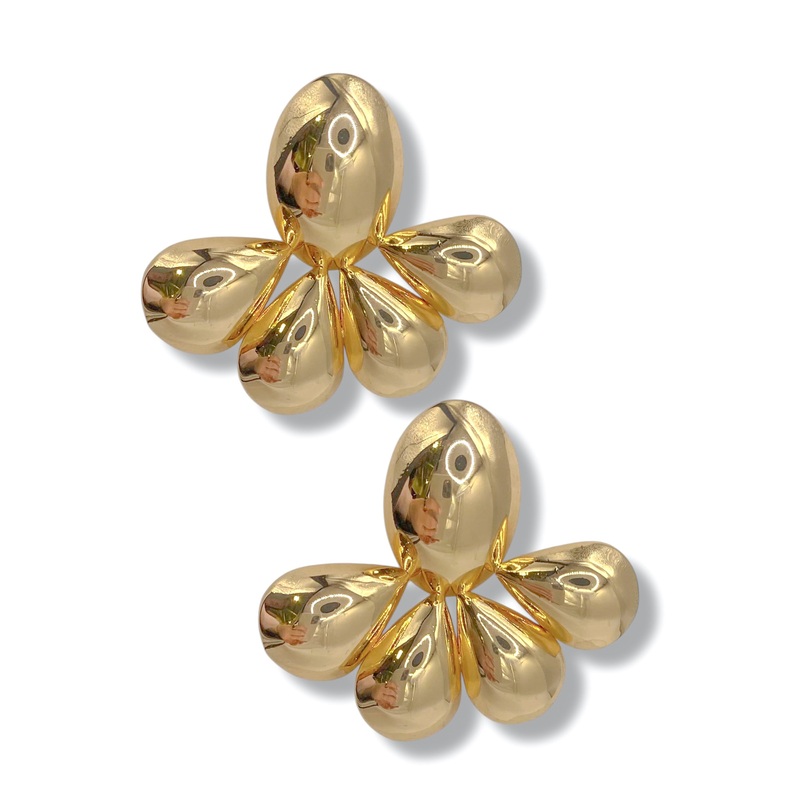 FINAL SALE Bella Chunky Oval Teardrop Earrings