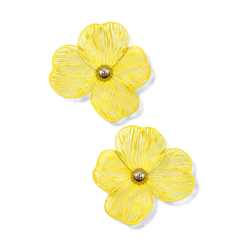 Give Her Flowers Yellow Earring *Final Sale*