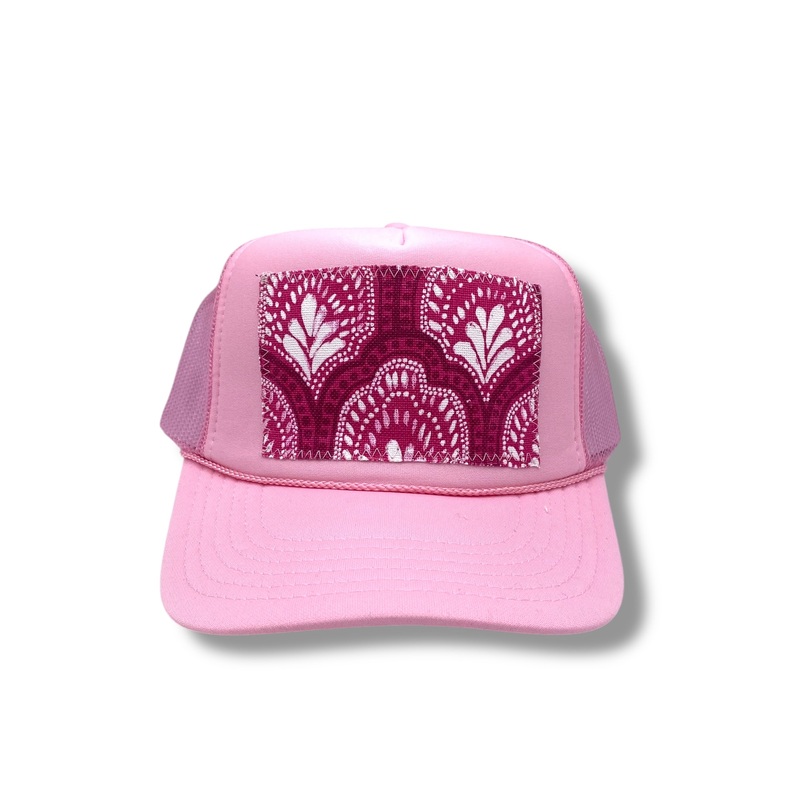 Kilim Trucker Hat – Baby Pink 24