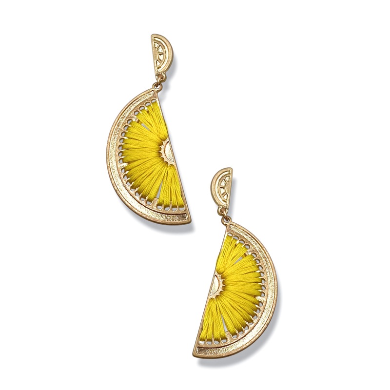 Life Gives You Lemons Thread Earrings