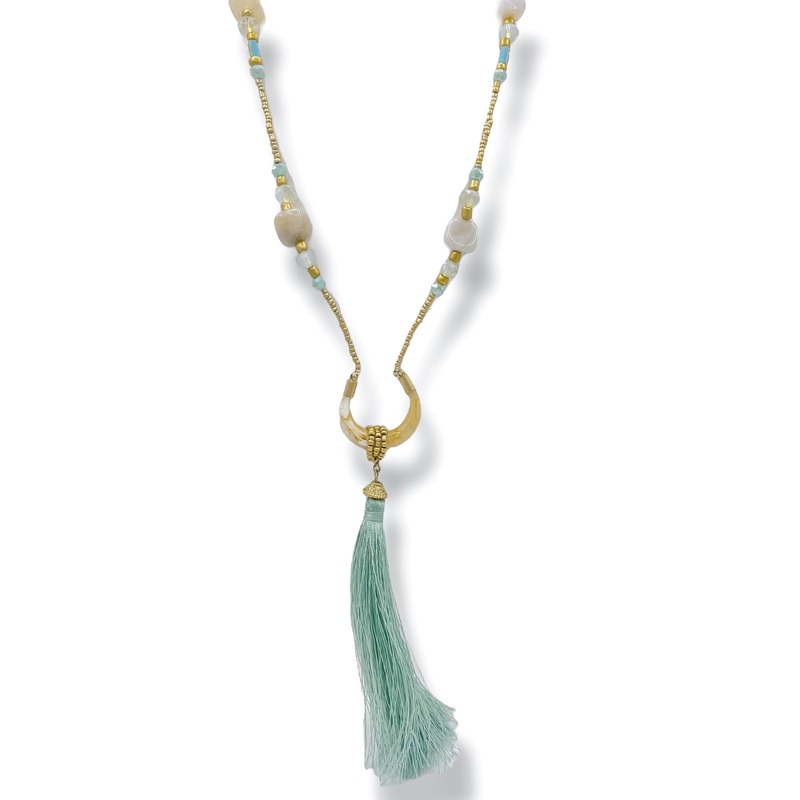 Lottie Horn & Tassel Necklace *Final Sale*