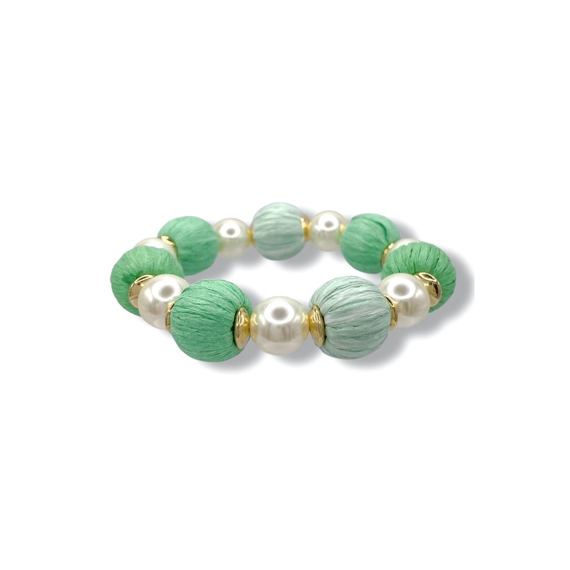Lover Of Spring Green Beaded Bracelet – FINAL SALE
