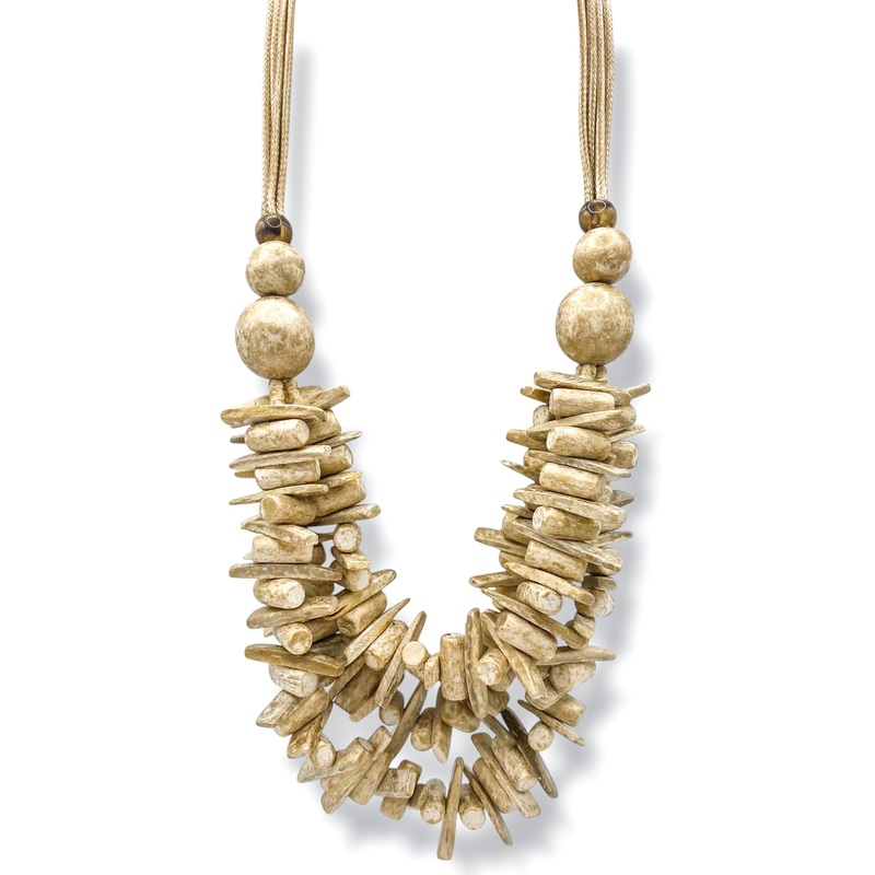 On My Mind Layered Wood Necklace *Final Sale*