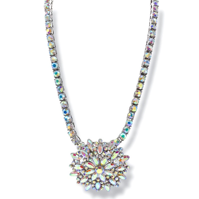 Vivian Pendant Tennis Necklace