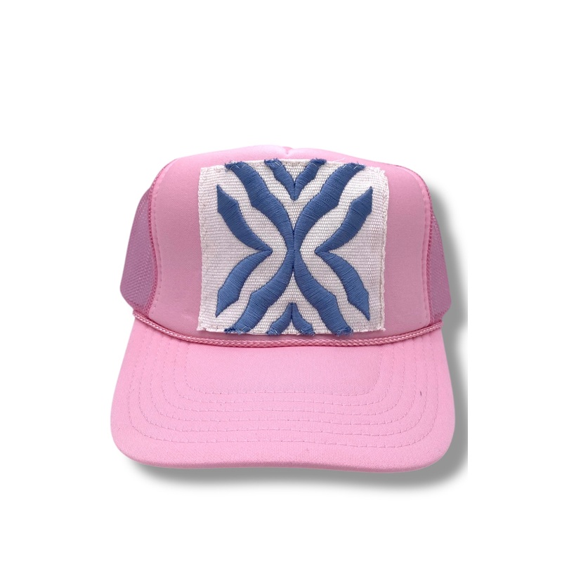 Kilim Trucker Hat – Baby Pink 2