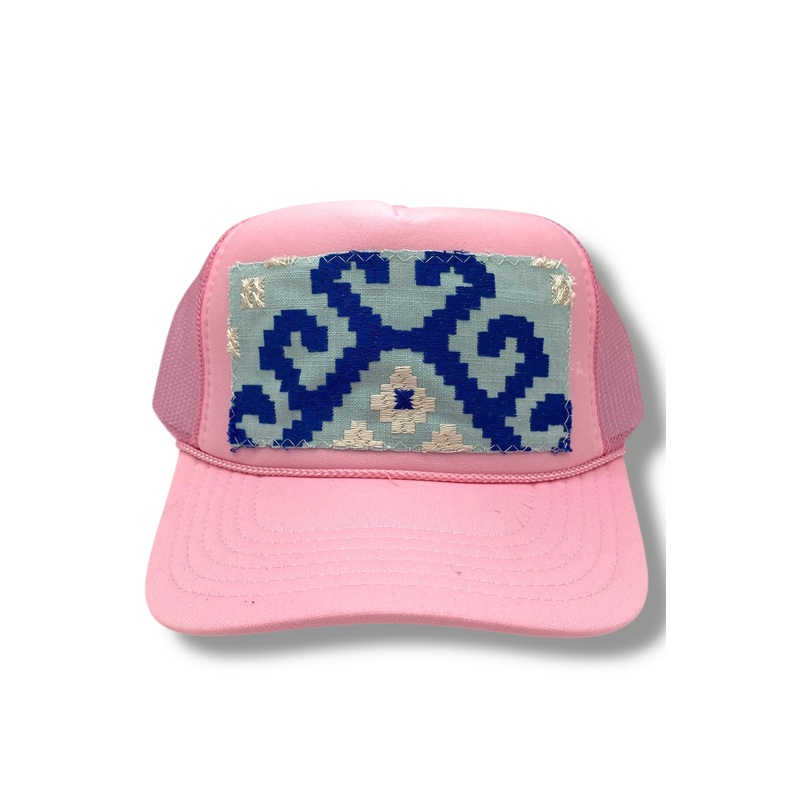 Kilim Trucker Hat – Baby Pink 5