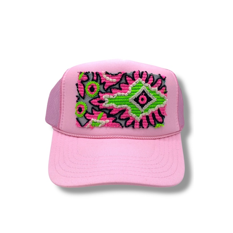 Kilim Trucker Hat – Baby Pink 6