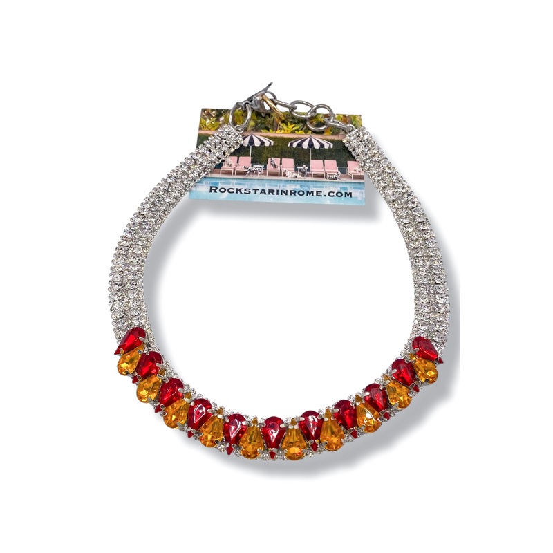 Rockstar In Rome Kansas City Cheifs Necklace