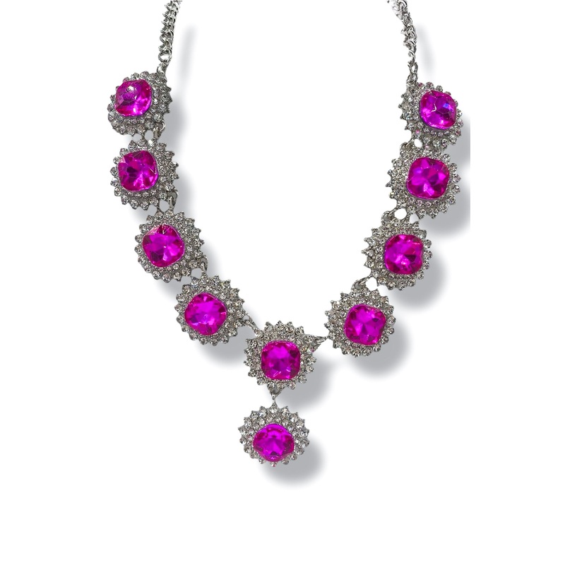 The Runway Fuchsia Statement Necklace