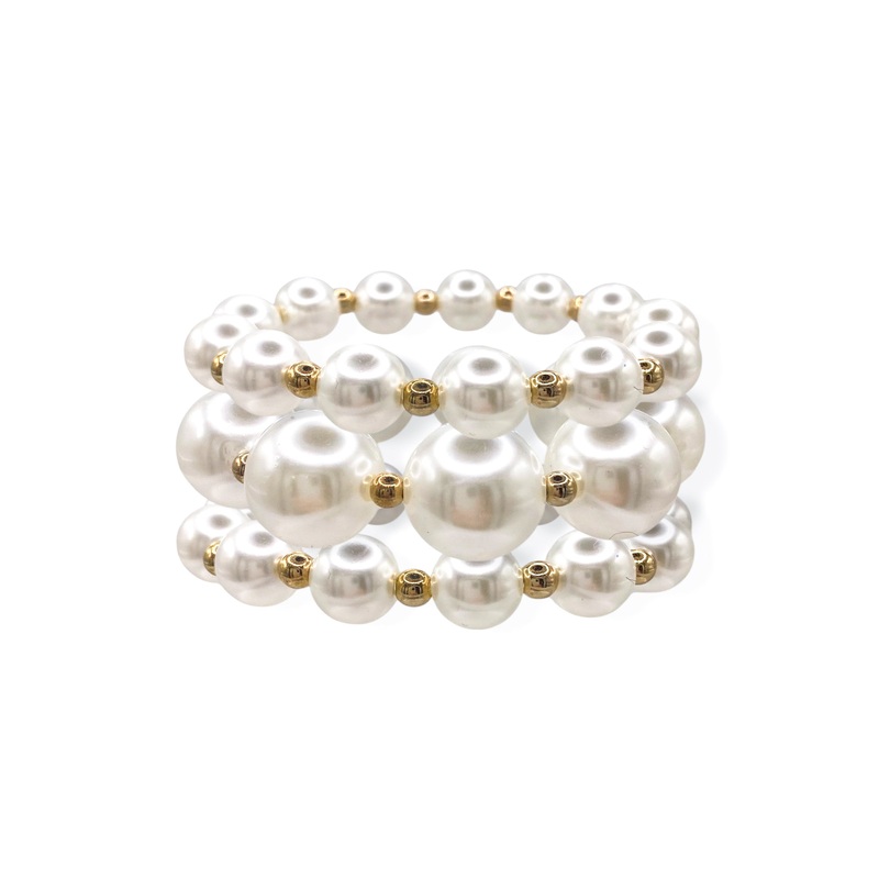 Aria Pearl Beaded Bracelet Set