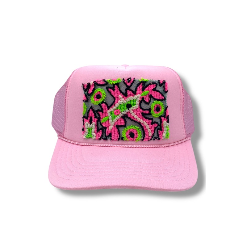 Kilim Trucker Hat – Baby Pink 26