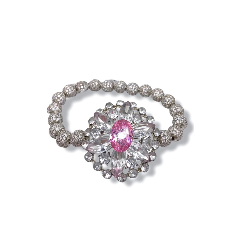 Rockstar In Rome Brooch Pave Bracelet