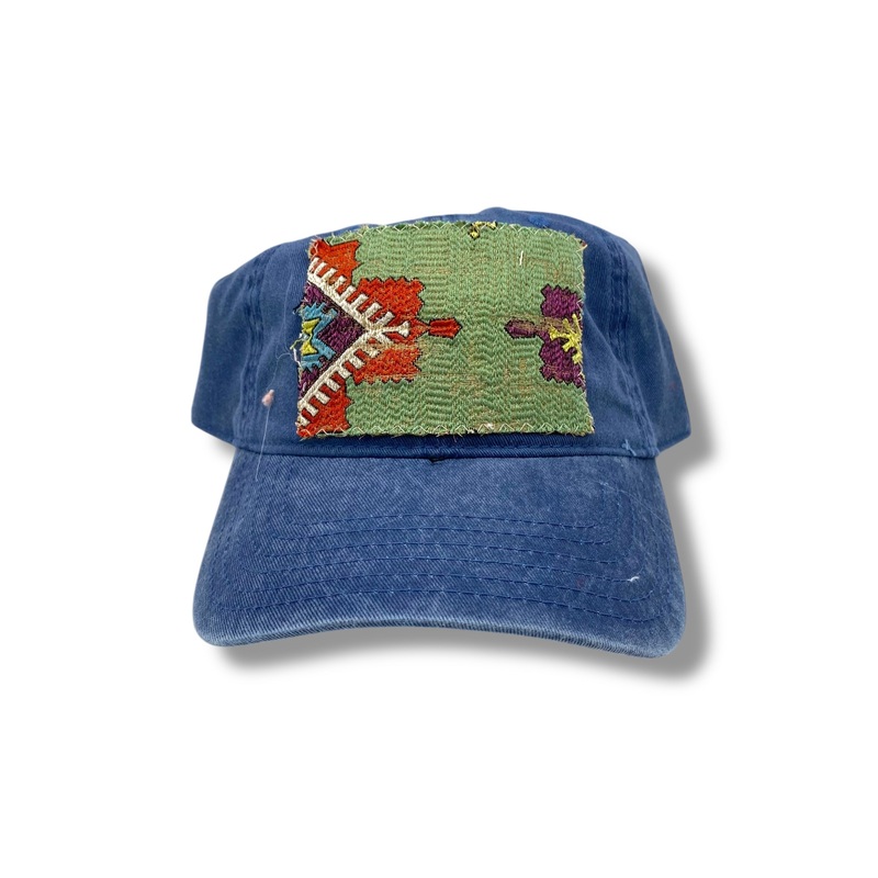 Kilim Baseball Hat Dark Denim 1