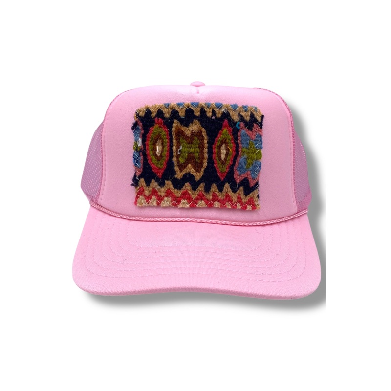 Kilim Trucker Hat – Baby Pink 15