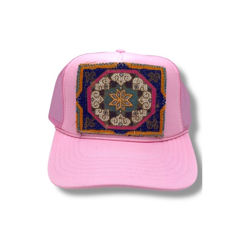 Kilim Trucker Hat – Baby Pink 16