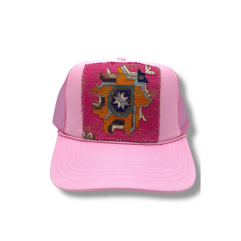 Kilim Trucker Hat – Baby Pink 17
