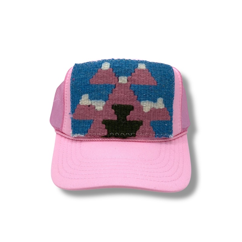 Kilim Trucker Hat – Baby Pink 33
