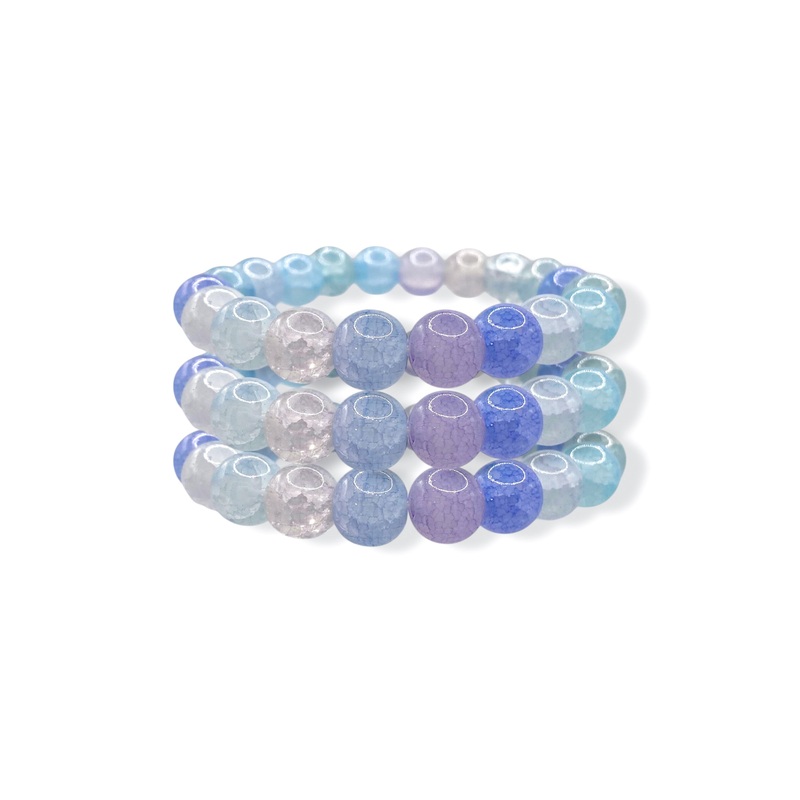 Brooke Light Blue Beaded Bracelet Set