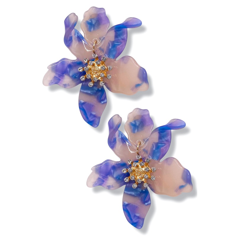Cassie Flower Acrylic Earrings