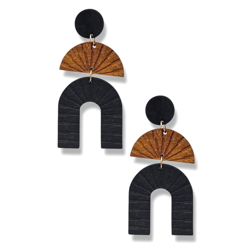 Dani Wood Arch Earrings *Final Sale*