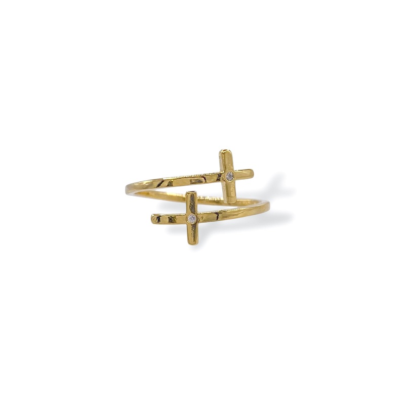 Endless Praise Cross Open Ring