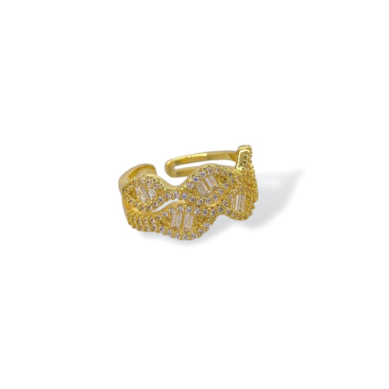 Just In Time Pave Adjustable Ring
