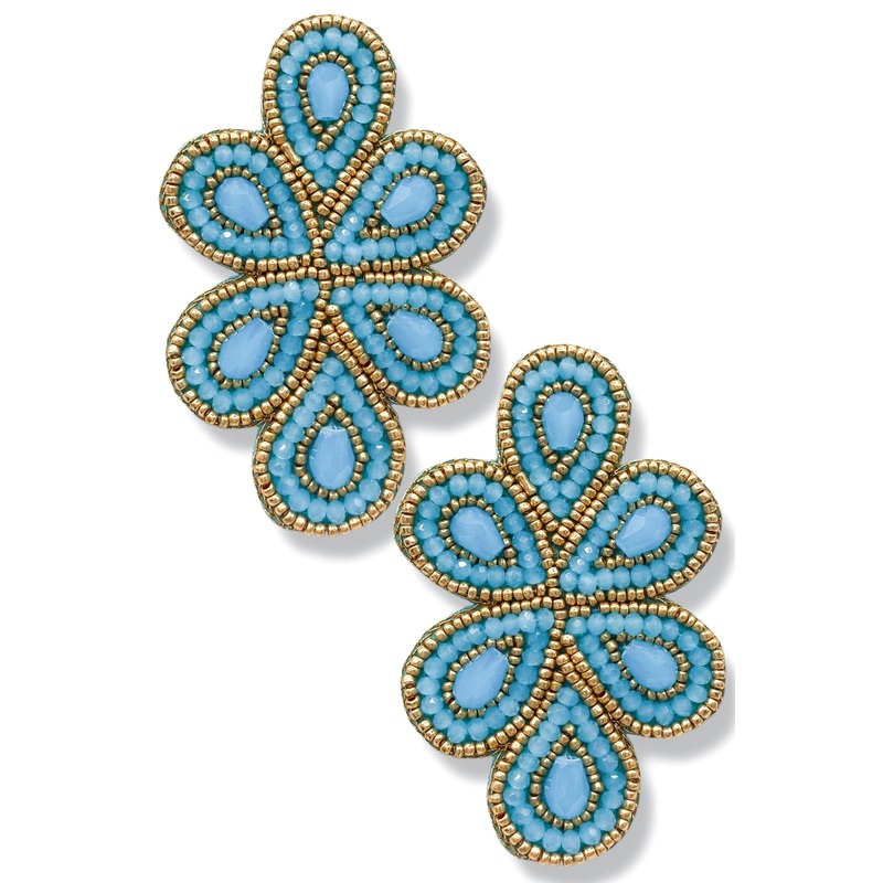 Linda Turquoise Beaded Earrings