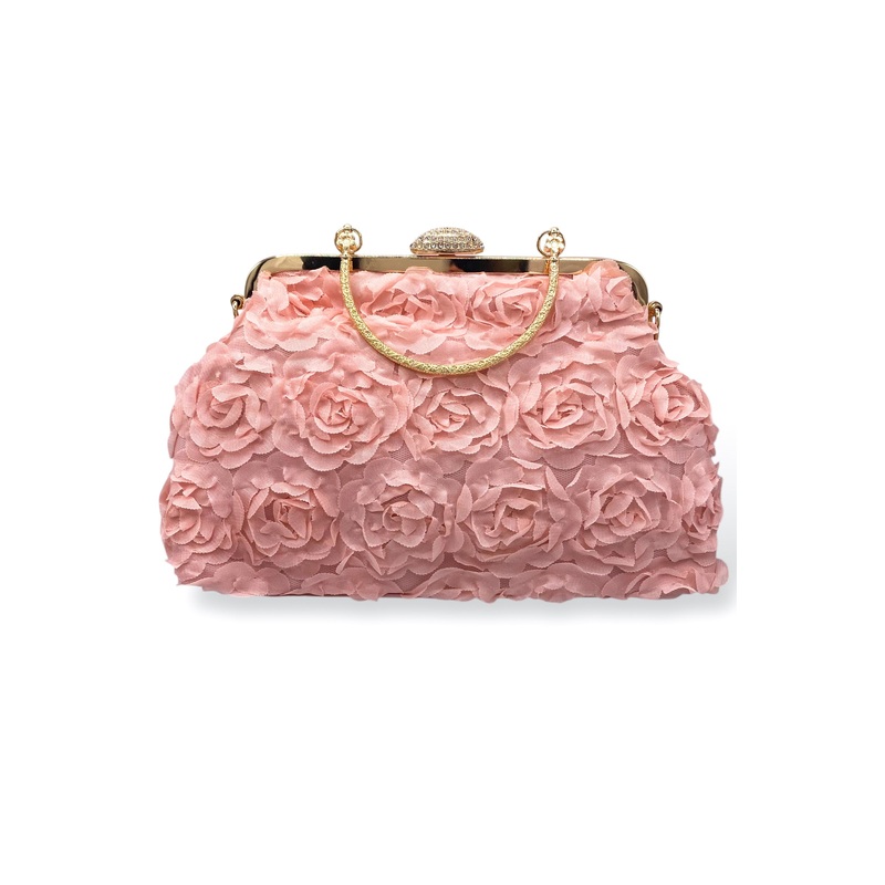 The Perfect Rose Clutch Bag|Pink