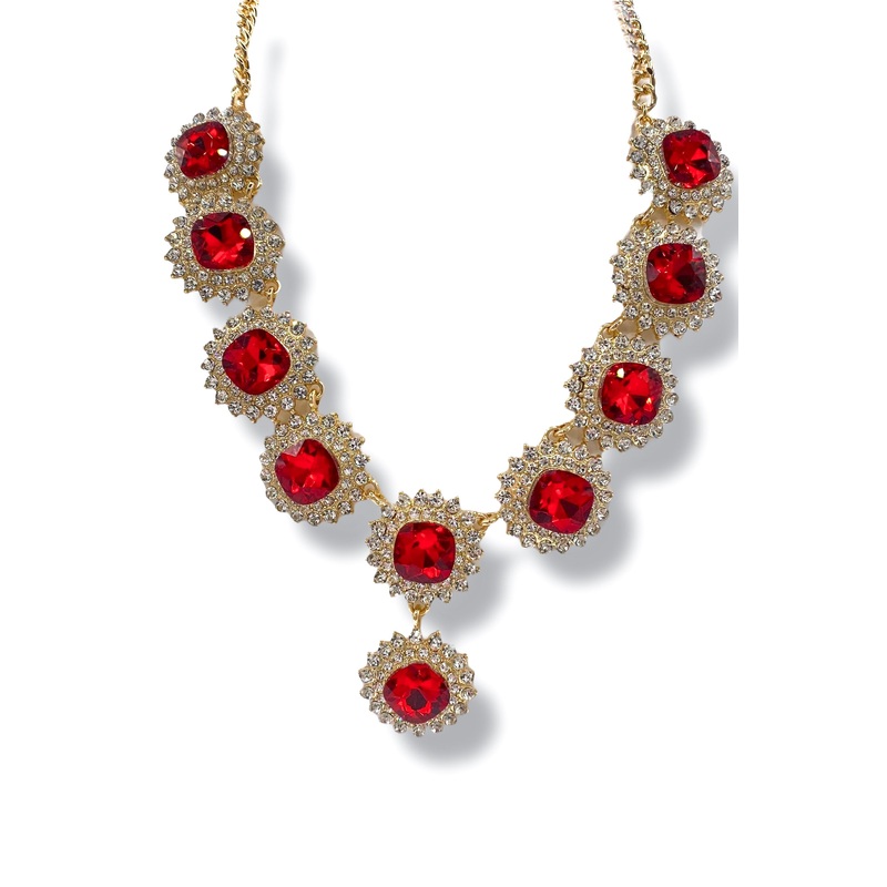 The Runway Red Statement Necklace *Final Sale*