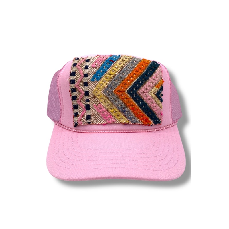Kilim Trucker Hat – Baby Pink 50