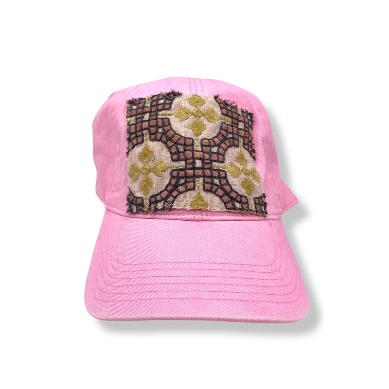 Kilim Baseball Hat Baby Pink 1