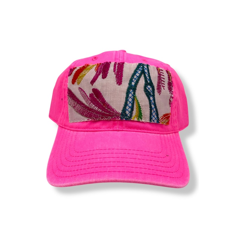 Kilim Baseball Hat Hot Pink 3