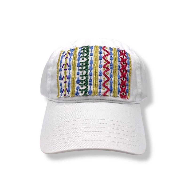 Kilim Baseball Hat White 2