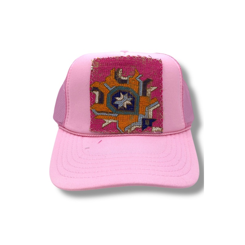 Kilim Trucker Hat – Baby Pink 28