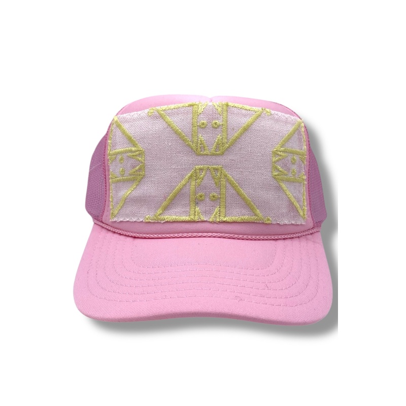 Kilim Trucker Hat – Baby Pink 36