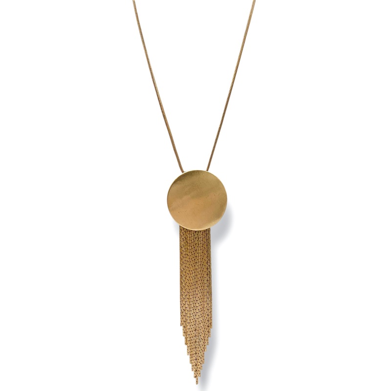 Charlotte Circle & Fringe Necklace *Final Sale*