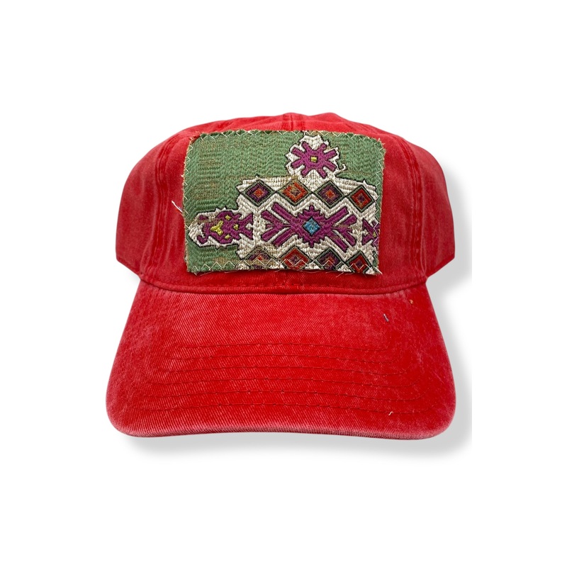 Kilim Baseball Hat Red 11