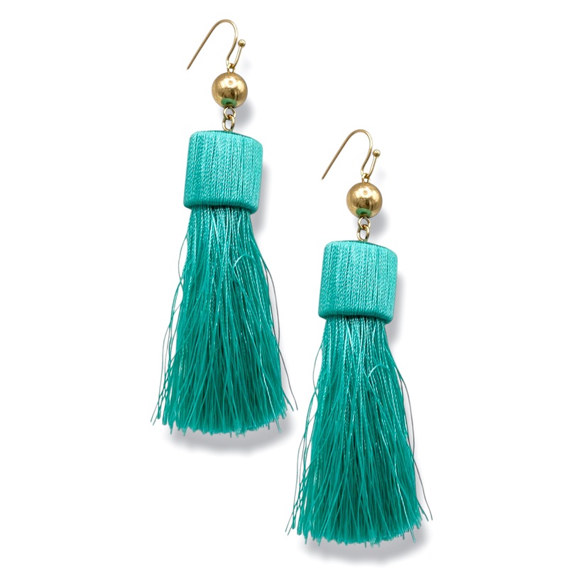 Mint To Be Tassel Earrings *Final Sale*