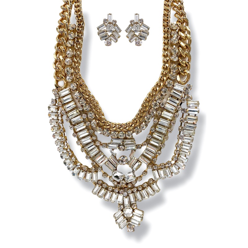 Back In Time Crystal Statement Necklace