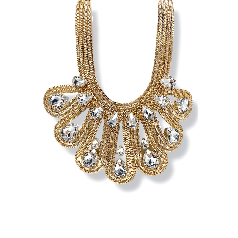 Keeping Secrets Crystal Bib Statement Necklace