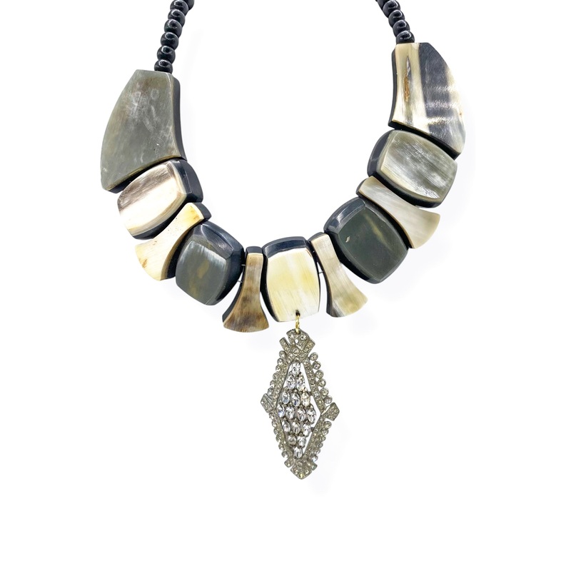 Made In The Deep South 1930s Brooch 1960s Horn Necklace