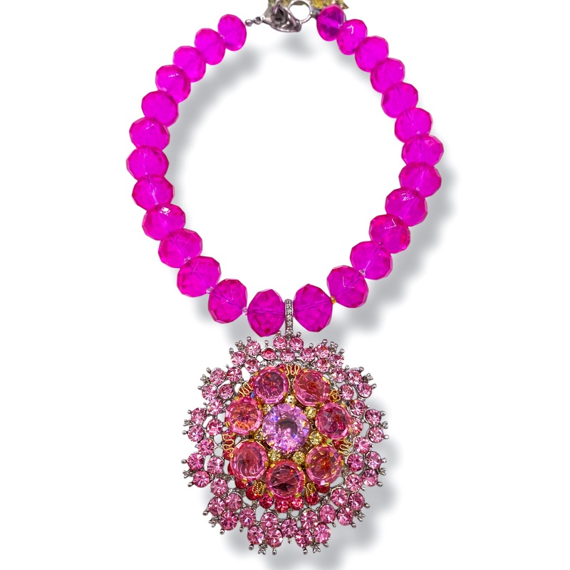 Rockstar In Rome Pink Topaz Necklace
