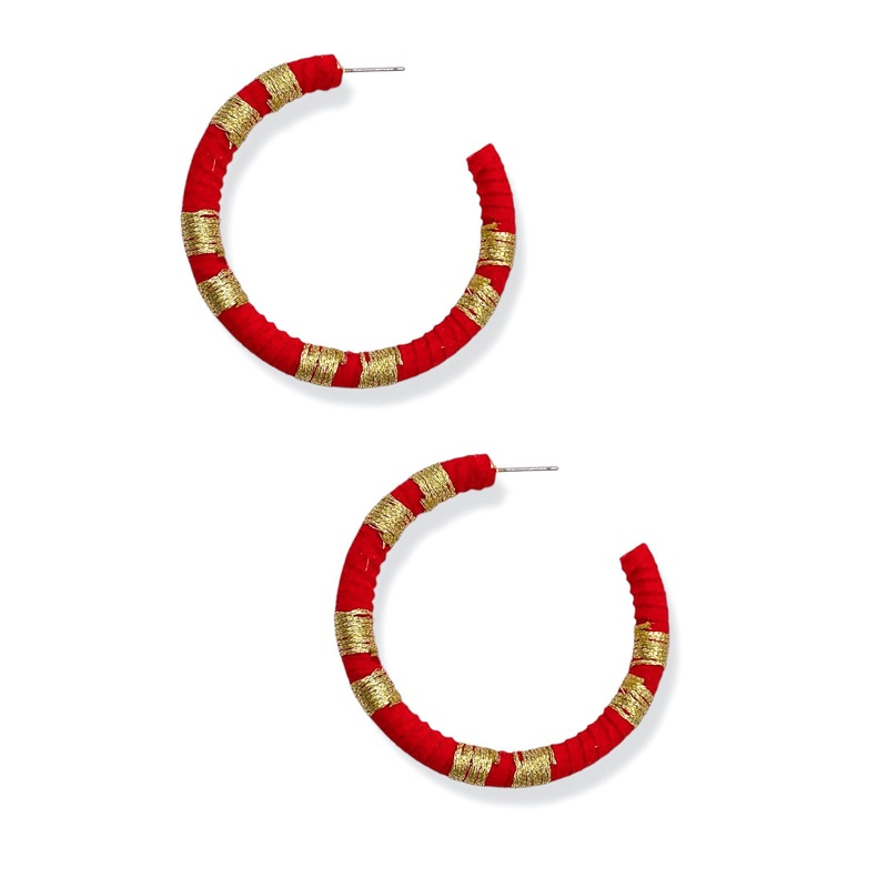 In My Tracks Tread Hoop Earrings