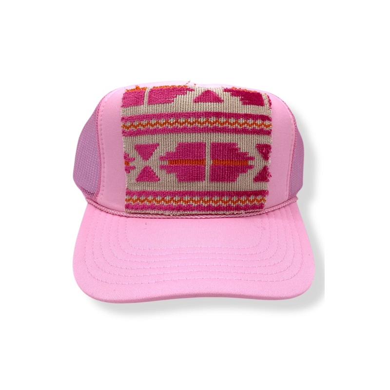 Kilim Trucker Hat – Baby Pink 101